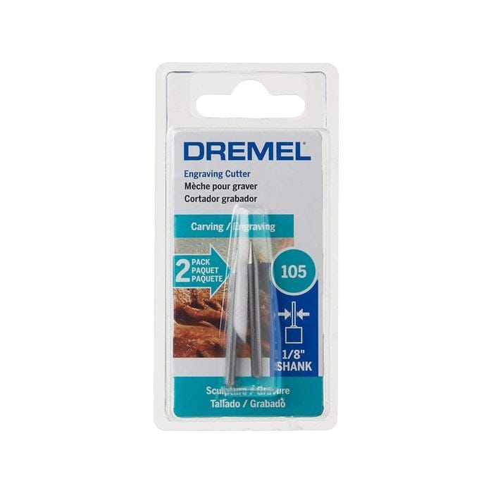 Dremel 2Pce 0.8mm Engraving Cutter Bit 105 (26150105AE)