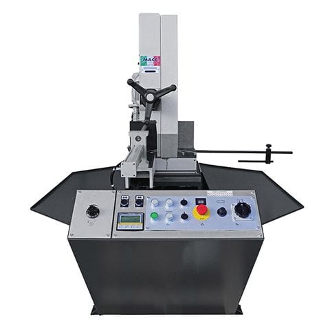 MACC Bandsaw, Semi Auto, 390mm Cap, Swivel Head, Dual Mitre, 22-73MPM Variable Speed,415V 3PH - MB-420DI-3 by ITM