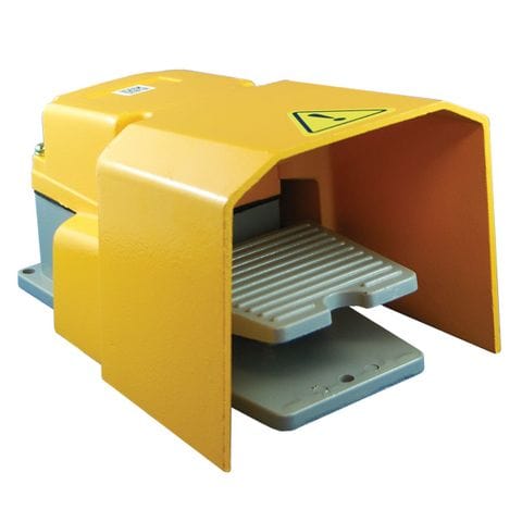 Foot Switch, Yellow, 1 Pedal, Aluminium Body & Guard, IP54, Single Phase - FS502 by ITM