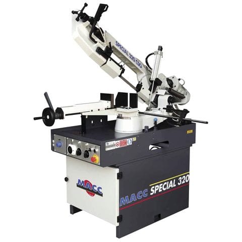 MACC Bandsaw, 230mm Cap, Swivel Head, RH Mitre, HYD Downfeed by ITM