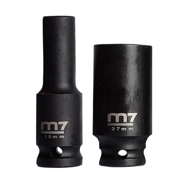 1/2" Drive Metric 6 Point Impact Deep Socket by M7