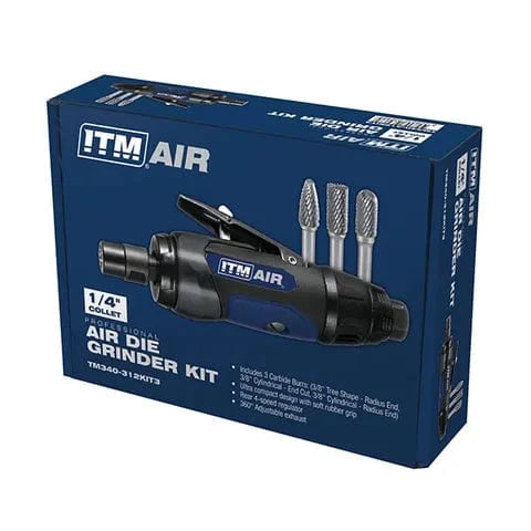 Die Grinder Kit with 3 Carbide Burrs - TM340-312KIT3 by ITM