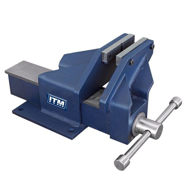 Fabricated Steel Bench Vice with Offset Jaw by ITM