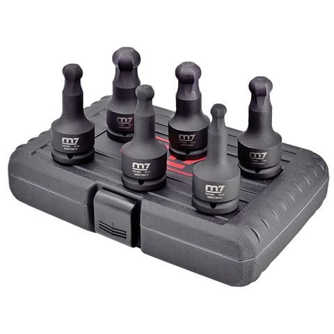 3/4" Impact Socket Set Ball End In HEX 6Pce - M7-MB67006M by M7