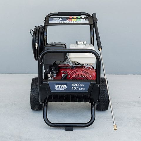 ITM Petrol Pressure Washer Kit, With 21" HD Surface Cleaner, GX390 Honda Engine 4200PSI 15.1L/Min TM542-4200K1