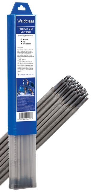 Weldclass 2.6mm 1kg Re-Usable Pack Electrodes - Universal PLATINUM 312 WC-06294