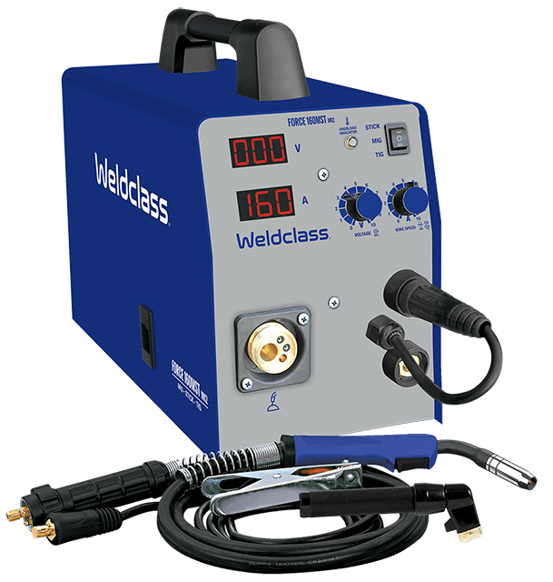 Weldclass Mig + Stick + Tig Welder - FORCE 160MST