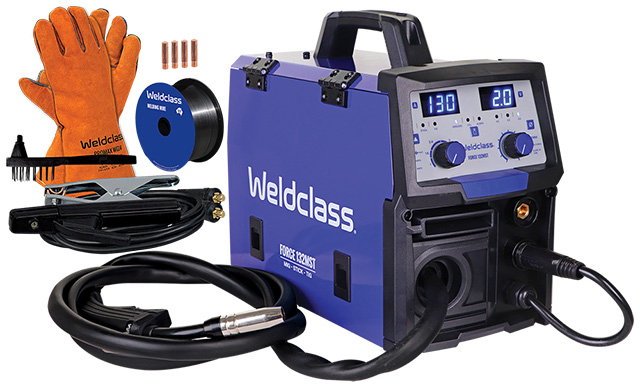 Weldclass Mig + Stick + Tig Welder - FORCE 132MST WC-132MSTRK