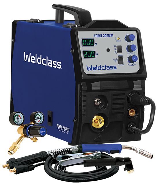 Weldclass Mig + Stick + Tig Welder - FORCE 200MST* WF-06129