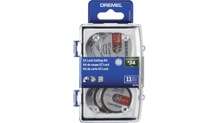 Dremel EZ728-01 11Pce EZ Lock™ Cutting Rotary Accessories Micro Kit 2615E728AA