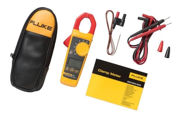 Fluke 325 True RMS Clamp Meter AC/DC 600V, 400A AC/DC, True-RMS, with Temperature & Frequency