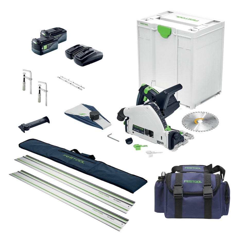 *Limited Edition - Available until 31/3/25* Festool 160mm 36V 5.Ah Cordless Plunge Saw Set TSC 55K F28110