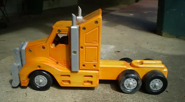Prime Mover Tractor Truck, Wooden Toy Plan & Pattern