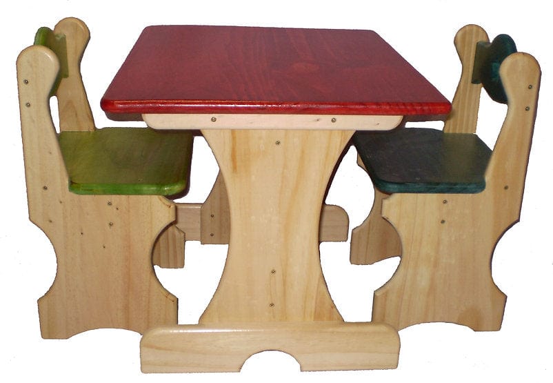 Childrens Table and 2 Chairs, Wooden Toy Plan & Pattern