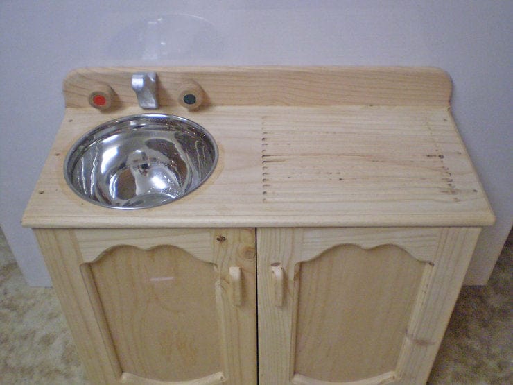 Play Sink, Wooden Toy Plan & Pattern