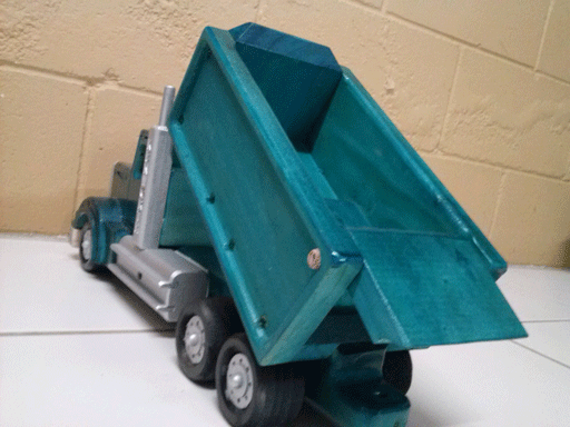 Rigid Tipper and Tipping Trailer, Wooden Toy Plan & Pattern