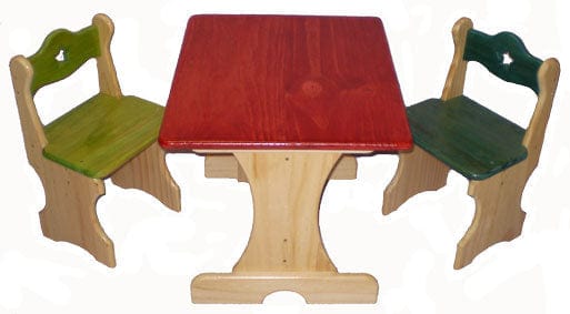 Childrens Table and 2 Chairs, Wooden Toy Plan & Pattern