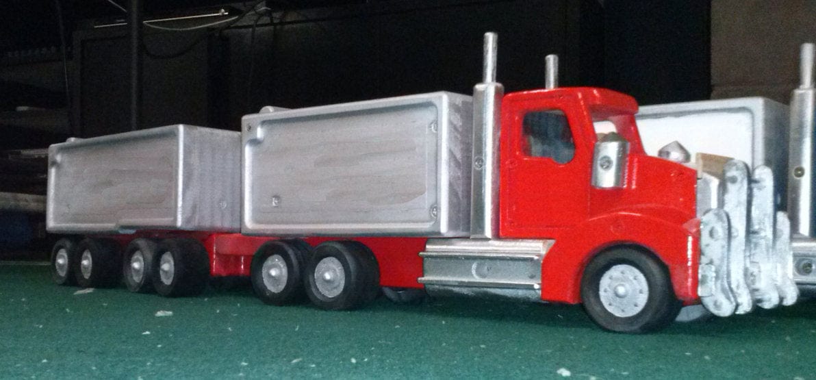 Rigid Tipper and Tipping Trailer, Wooden Toy Plan & Pattern