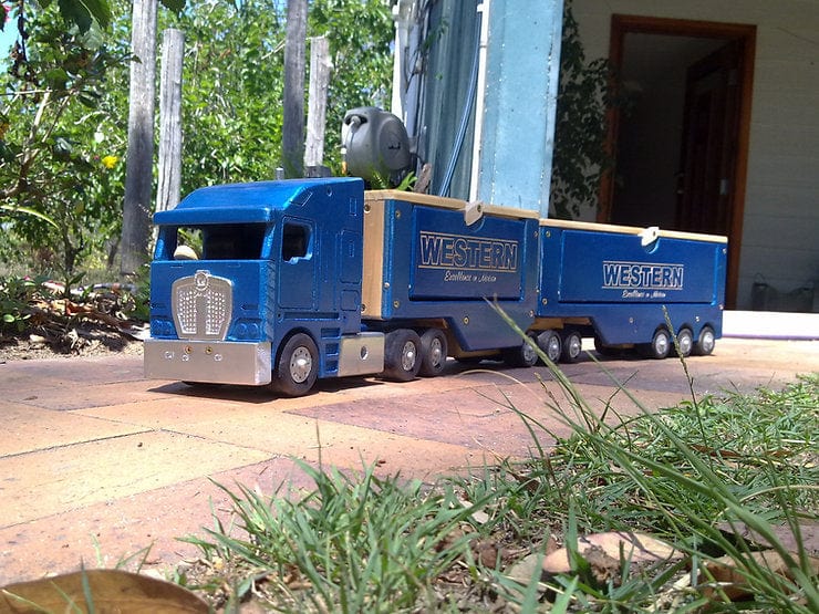 Cab Over Semi B Double Tractor, Wooden Toy Plan & Pattern