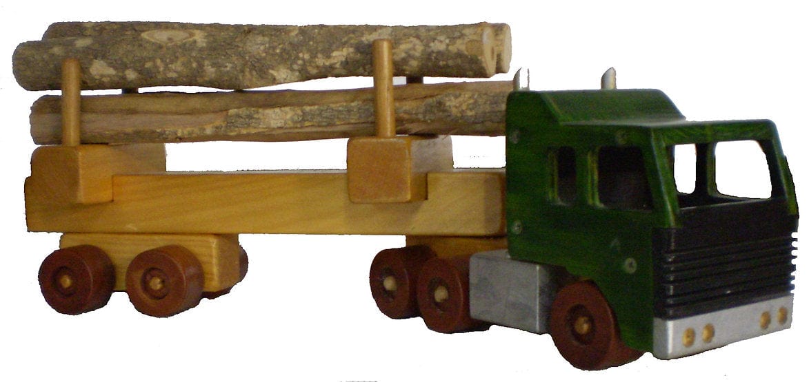 Log Truck, Wooden Toy Plan & Pattern
