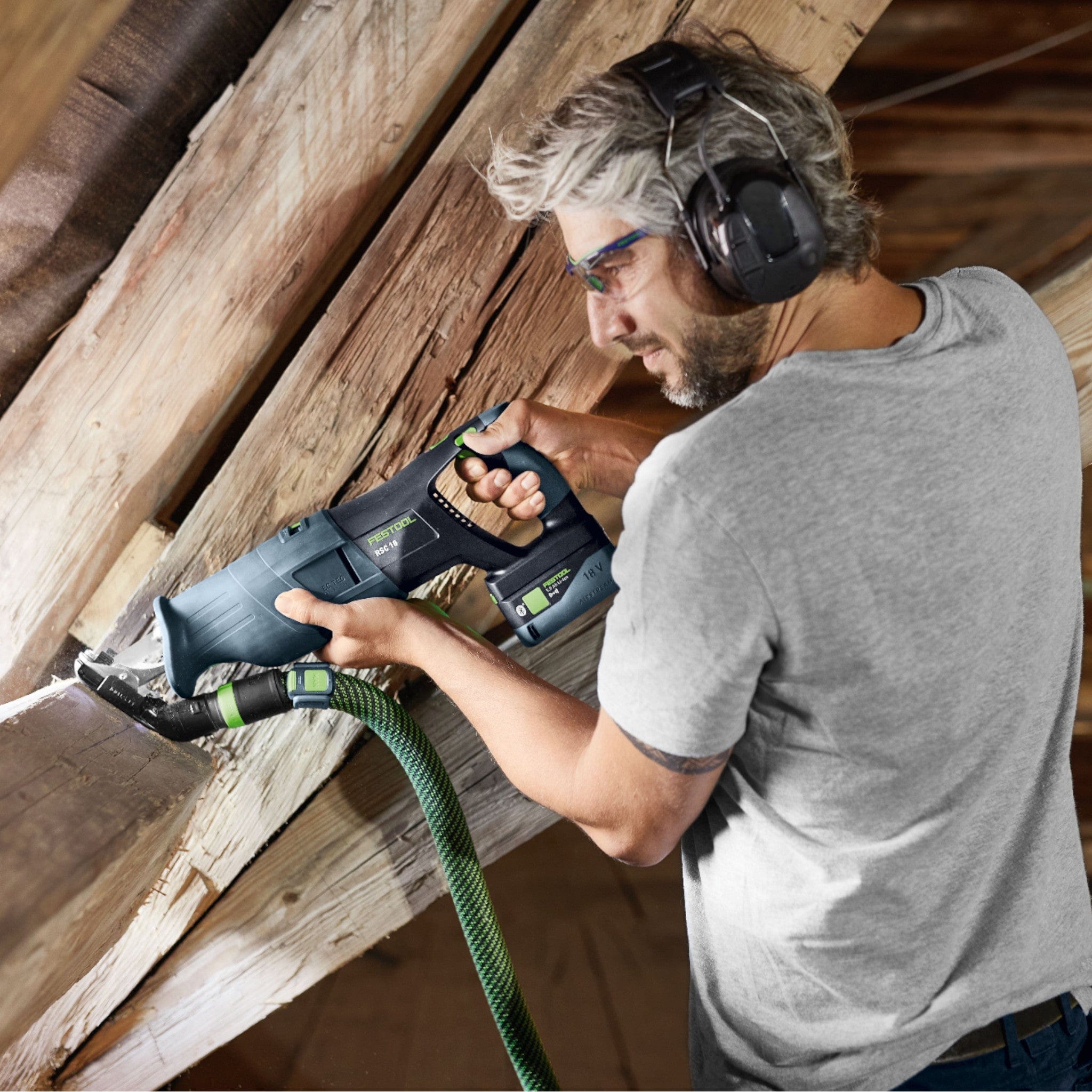 Festool RSC18 18V Cordless Reciprocating Saw 5.0Ah Bluetooth Set in Systainer 578293