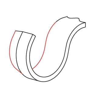 Carving Knife For Spoon Making, Left - 822102 by Narex