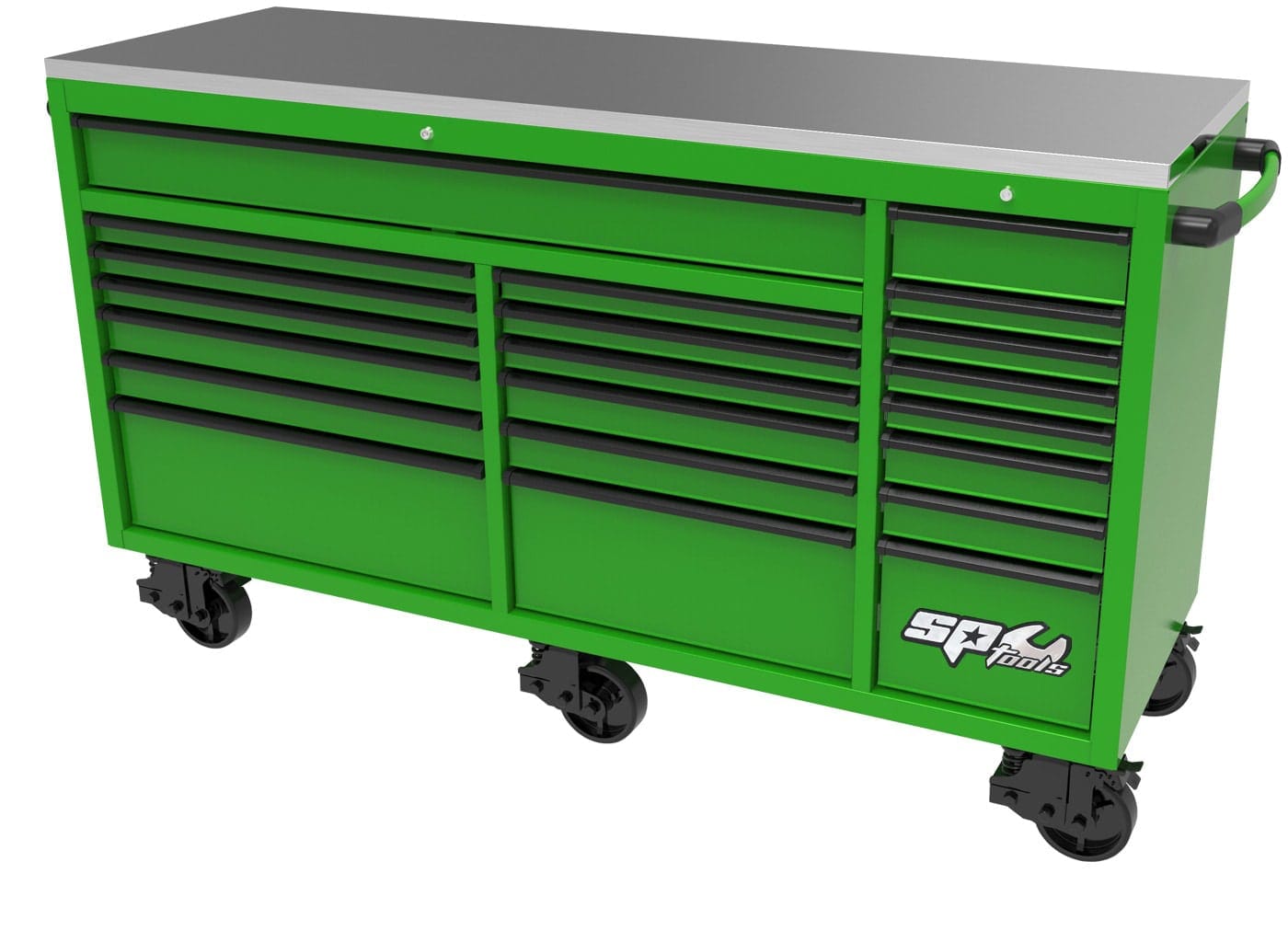 73" USA Sumo Series Wide Roller Cabinet 21 Drawer SP44825 by SP Tools