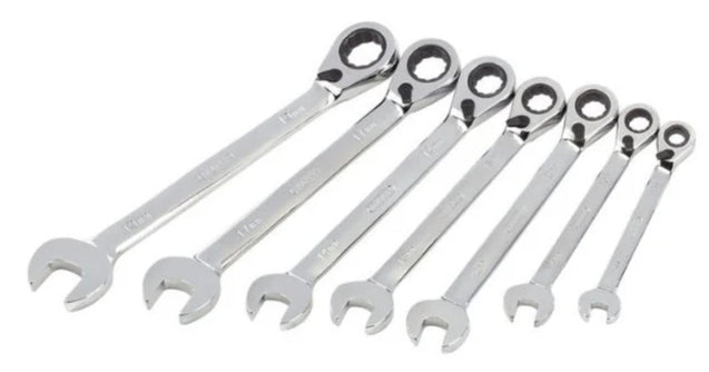 Harden 7Pce Fixed Combination Gear Spanner Set 540117