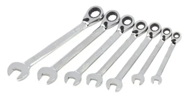 Harden 7Pce Fixed Combination Gear Spanner Set 540117