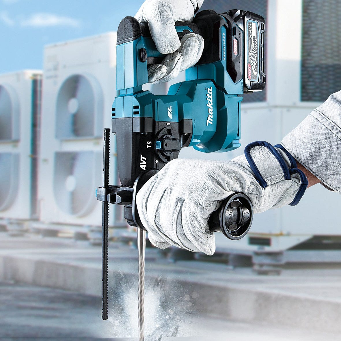 Makita 40V Max Brushless Compact 20mm Rotary Hammer HR010GZ