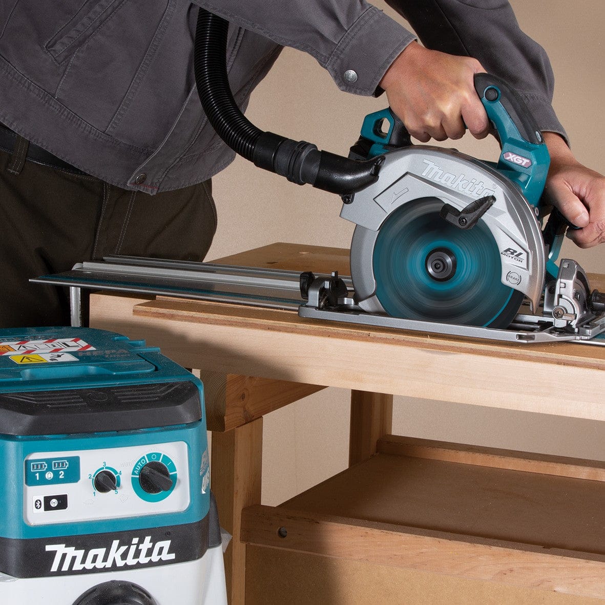 Makita 40V Max Brushless 185mm (7-1/4") Circular Saw Bare (Tool Only) HS004GZ