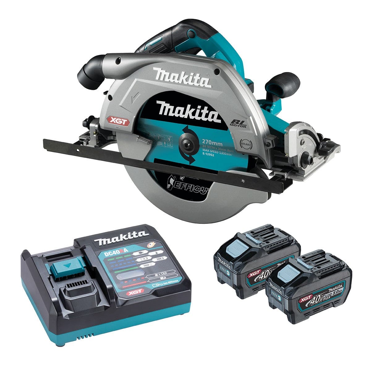 Makita 40V Max Brushless 270mm (10-5/8") Circular Saw Kit HS011GT201