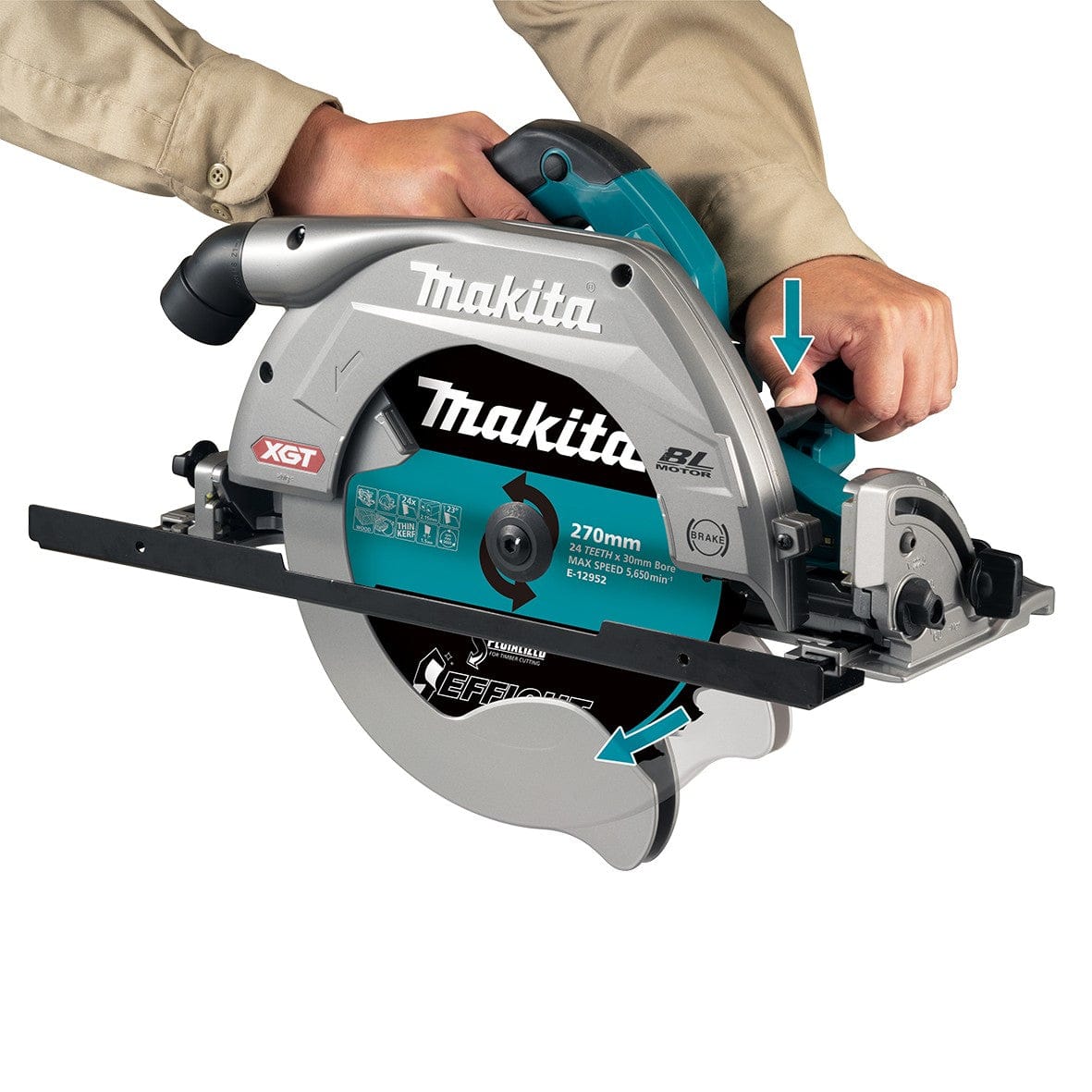 Makita 40V Max Brushless 270mm (10-5/8") Circular Saw Kit HS011GT201