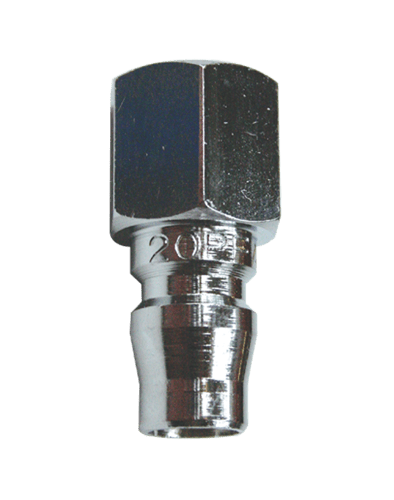 Nitto Style Air Fitting Connector Female Thread 1/4" 2Pce (Carded) PF20C by Scorpion