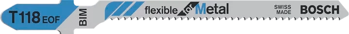 5Pce Flexible Metal Cut Jigsaw Blades T118EOF by Bosch