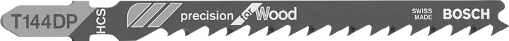 5Pce Wood Cut Precision Jigsaw Blades T144DP by Bosch