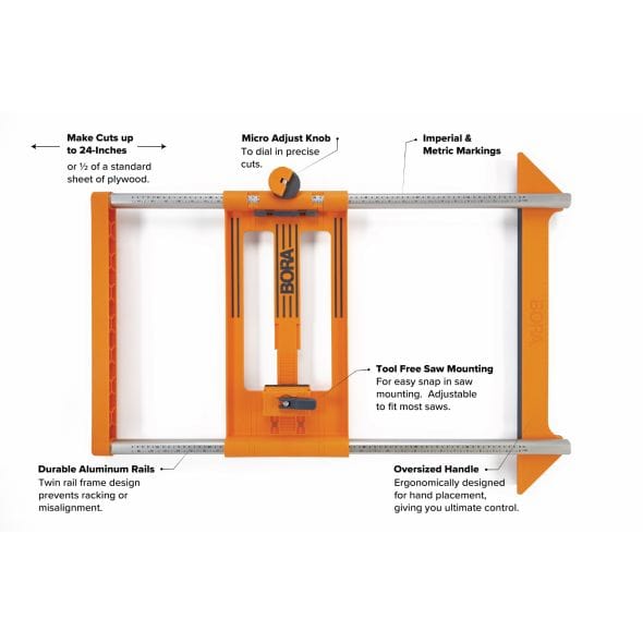 NGX Twin Rail Rip Guide - BR-546250 by BORA