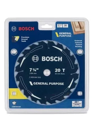Bosch 184mm (7-1/4") x 20 x 20T General Purpose Circular Saw Blade 2608644563