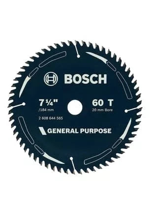 Bosch 184mm (7-1/4") x 20 x 60T General Purpose Circular Saw Blade 2608644565