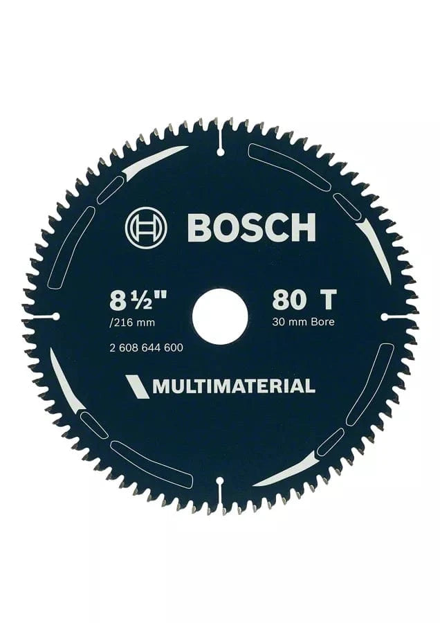 Bosch 216mm (8-1/2") x 30 x 80T Multi-Material Circular Saw Blade 2608644600