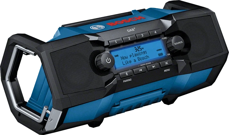 18V Bluetooth & DAB Worksite Radio Bare (Tool Only) GPB 18V-2 SC (06014A3140) by Bosch