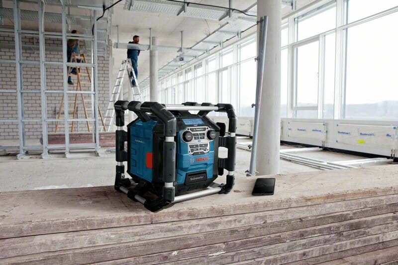18V Power Box Jobsite AM/FM Radio / Charger / Digital Media Stereo with Bluetooth® GPB 18V-5 SC 06014A4140 by Bosch