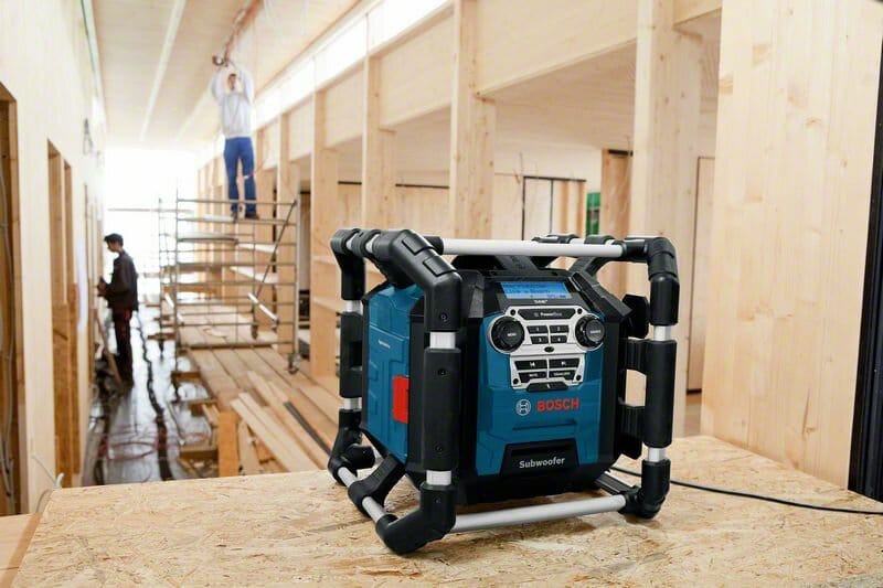 18V Power Box Jobsite AM/FM Radio / Charger / Digital Media Stereo with Bluetooth® GPB 18V-5 SC 06014A4140 by Bosch