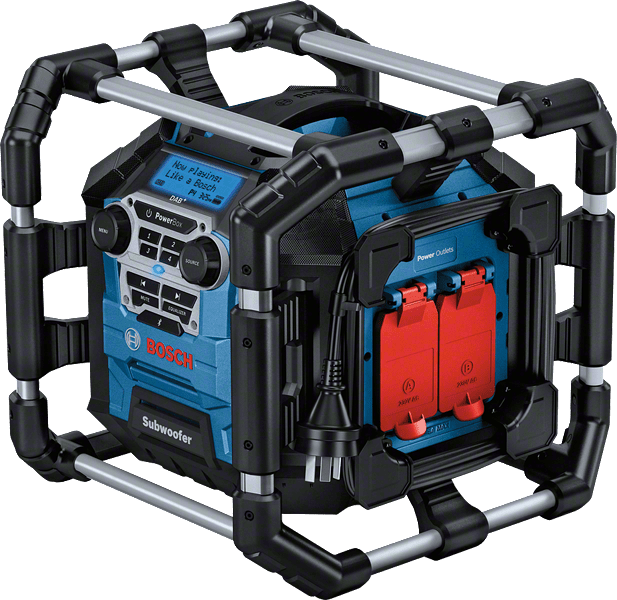18V Power Box Jobsite AM/FM Radio / Charger / Digital Media Stereo with Bluetooth® GPB 18V-5 SC 06014A4140 by Bosch