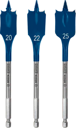 Bosch EXPERT 3Pce Self Cut Speed Spade Drill Bit Set 2608900331
