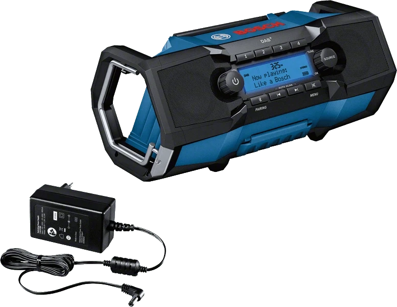 18V Bluetooth & DAB Worksite Radio Bare (Tool Only) GPB 18V-2 SC (06014A3140) by Bosch