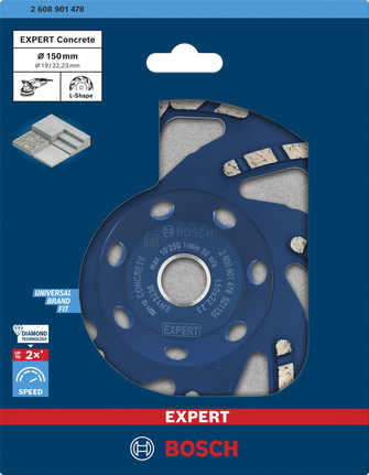 Bosch EXPERT Concrete Diamond Grinding Heads