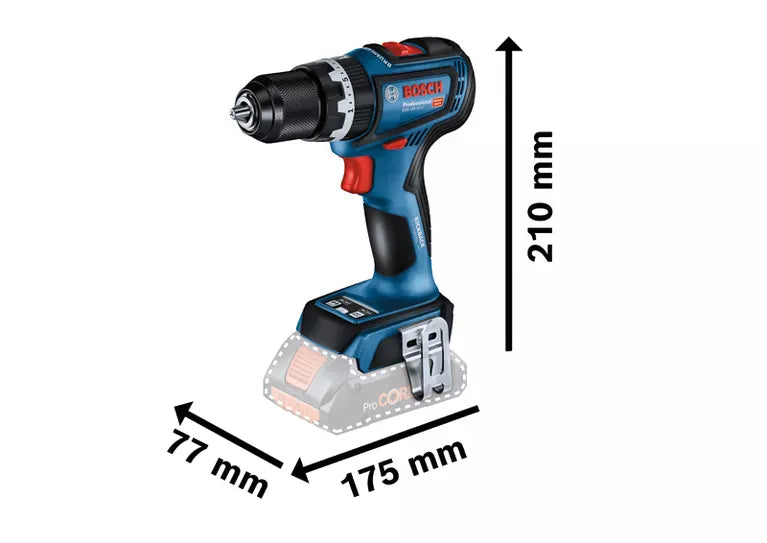 Bosch GSB 18V-90 C Professional Cordless Impact Drill Skin 06019K6140