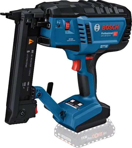 Bosch Professional Cordless Wood Stapler Bare (Tool Only) GTH 18V-38 M (0601482500)