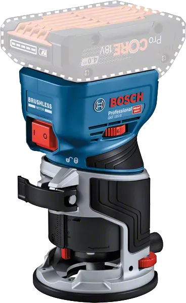 Bosch GKF 18V-8 Professional Cordless Palm Router 06016C2070